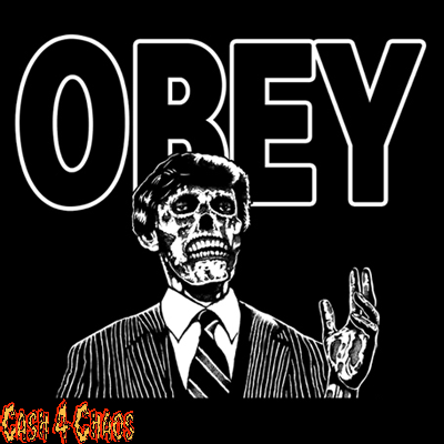 They Live! OBEY Screened Canvas Back Patch