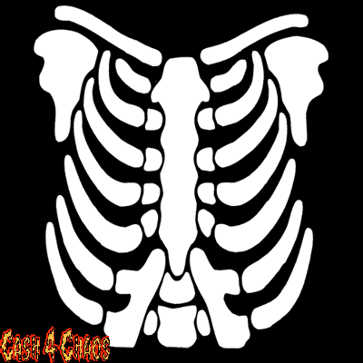 Ribcage Screened Canvas Back Patch