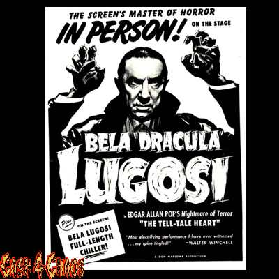 Bela Lugosi Screened Canvas Back Patch