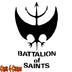 Battalion of Saints Bat Logo Screened Canvas Back Patch