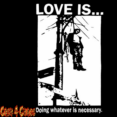 Love is Doing Whatever is Necessary Screened Canvas Back Patch