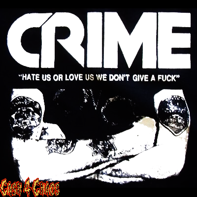 Crime Screened Canvas Back Patch