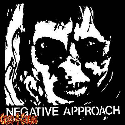 Negative Approach Sticker Negative Approach Screened Canvas Back Patch – Cash 4 Chaos