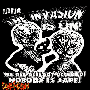 Invasion of the Sausermen Screened Canvas Back Patch