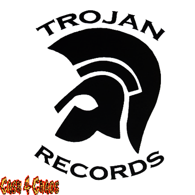Trojan Record Screened Canvas Back Patch
