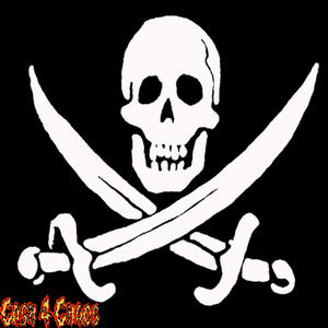 Jolly Rogers Screened Canvas Back Patch