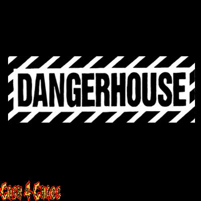 Danger House Records Screened Canvas Back Patch