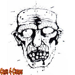 Zombie Head "Danny" Black Design Tee
