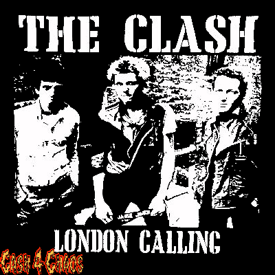 The Clash - London Calling Logo Screened Canvas Back Patch