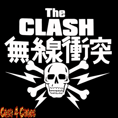 The Clash Japanese Logo Screened Canvas Back Patch