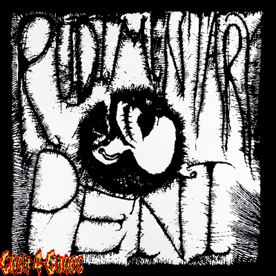 Rudimentary Peni - Ep's of RP Logo Screened Canvas Back Patch