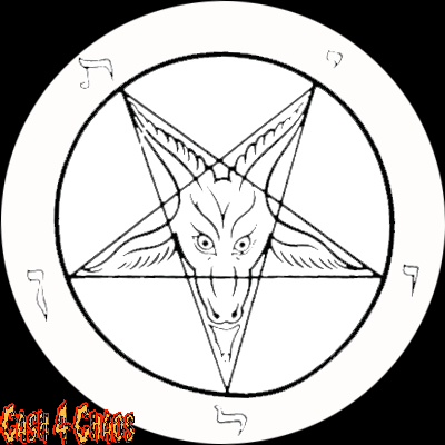 Baphomet Screened Canvas Back Patch