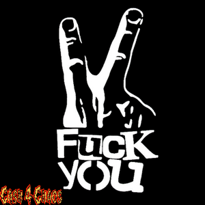 Fuck You Screened Canvas Back Patch