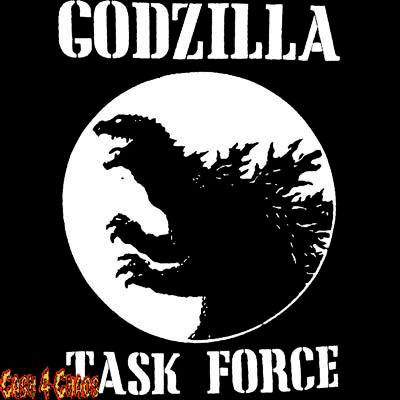 Godzilla - Task Force Screened Canvas Back Patch – Cash 4 Chaos