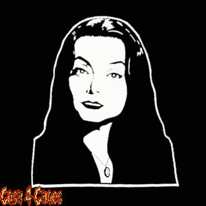 Morticia Addams Screened Canvas Back Patch