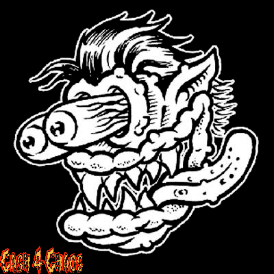 Ed Roth - Rat Fink Screened Canvas Back Patch