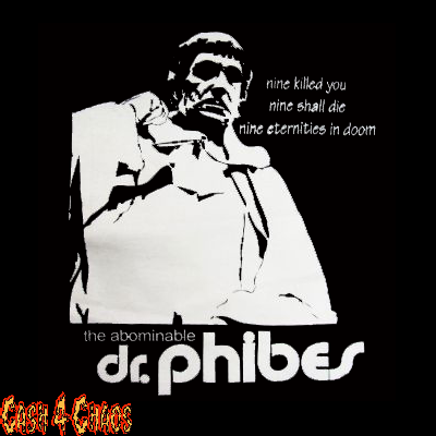 Dr. Phibes Movie Screened Canvas Back Patch