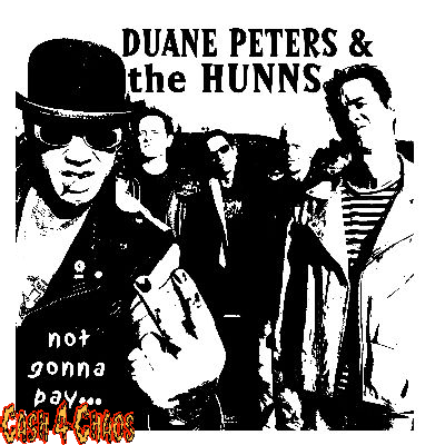 The Hunns - Duane Peters band Screened Canvas Back Patch