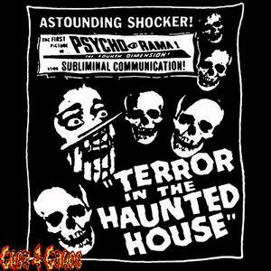 Terror in the Haunted House Screened Canvas Back Patch