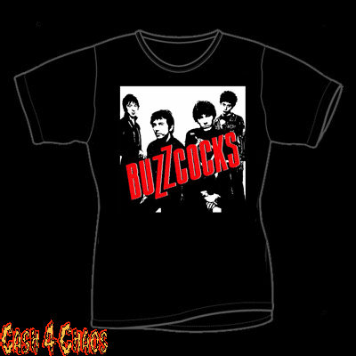 Buzzcocks Band Red & White Design Baby Doll Tee