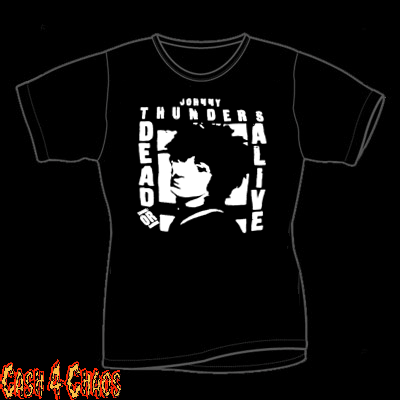 Johnny Thunders Dead or Alive Design Baby Doll Tee