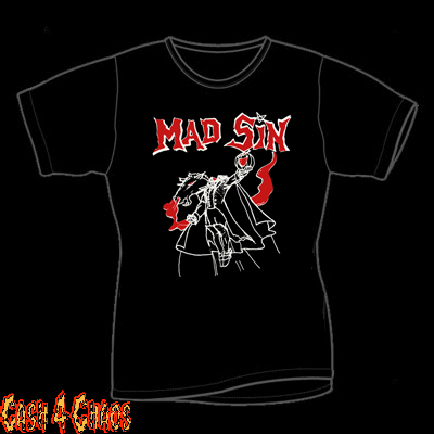 Mad Sin Horsemen Logo White & Red Design Baby Doll Tee