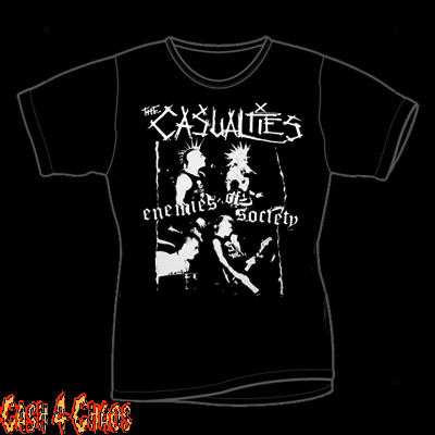 Casualties Enemy of Society Design Baby Doll Tee