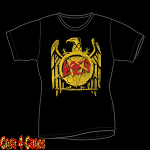 Slayer "Iron Eagle" Gold & Red Design Tee