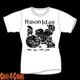 Poison Idea "War all the Time Black Design Tee (Avaliable in multiple colors)