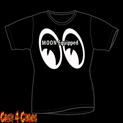 Moon Equipped Logo Design Tee