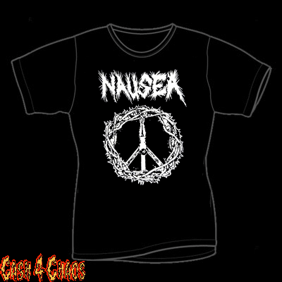 Nausea Peace Logo Design Baby Doll Tee
