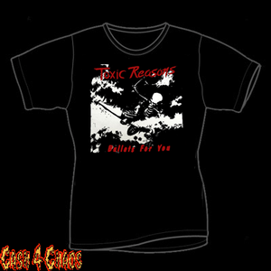 Toxic Reasons Red & White Bullets For You Design Baby Doll Tee