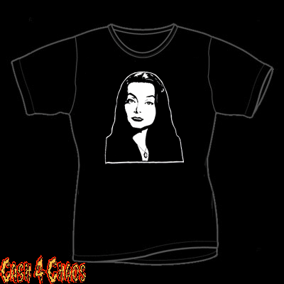 Morticia Addams Addams Family T.V. Show Design Baby Doll Tee