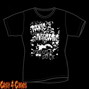 Toxic Narcotic People Suck Design Baby Doll Tee