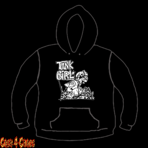 Tank Girl Comic Art Design Screen Printed Pullover Hoodie