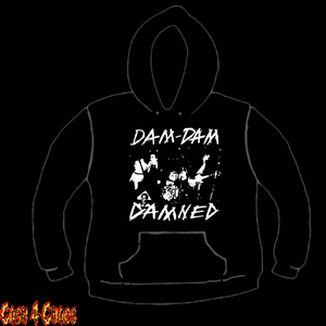 Damned Dam Dam Dam Design Screen Printed Pullover Hoodie