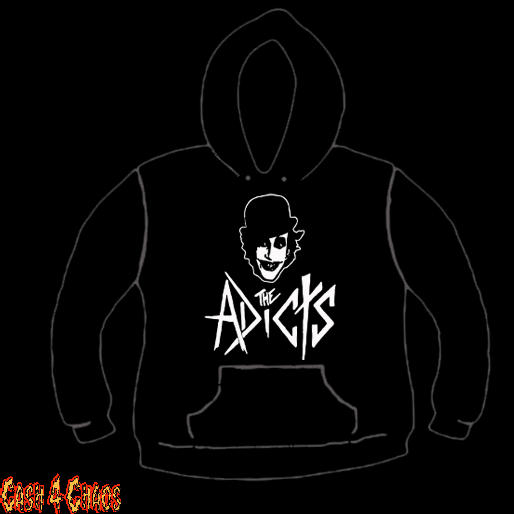 Adicts Songs of Praise LP Cover Design Screen Printed Pullover Hoodie