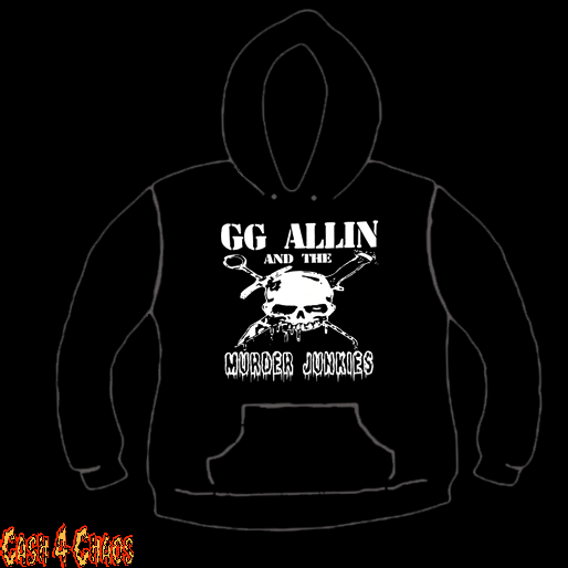 G.G. Allen & The Murder Junkies Design Screen Printed Pullover Hoodie