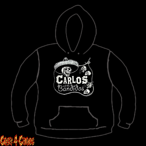 Carlos & The Bandidos Band Design Screen Printed Pullover Hoodie