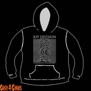 Joy Division "Unknown Pleasure" Design Screen Printed Pullover Hoodie
