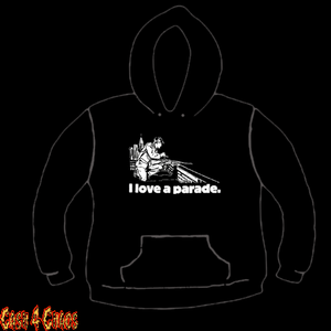I Love a Parade "Sniper" Design Screen Printed Pullover Hoodie