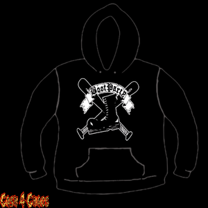 Boot Party "Skin Head" Design Screen Printed Pullover Hoodie