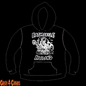 Batmobile "Holland Psychobilly" Design Screen Printed Pullover Hoodie