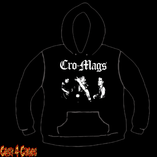 Cro Mags Band Logo Design Screen Printed Pullover Hoodie