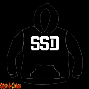 SSD "Social System Decontrol" Design Screen Printed Pullover Hoodie