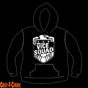 Vice Squad "Shield Logo" Design Screen Printed Pullover Hoodie