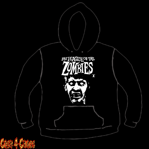The Plague of the Zombie Screen Printed Pullover Hoodie