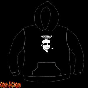 Hunter S. Thompson "Tribute" Doublesided Design Screen Printed Pullover Hoodie
