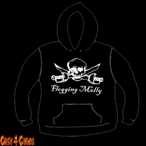 Flogging Molly "Pirate Logo" Design Screen Printed Pullover Hoodie