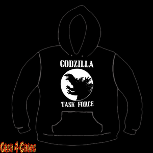 Godzilla Task Force Screen Printed Pullover Hoodie